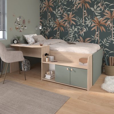 Lit enfant avec bureau et rangements TERRE DE NUIT
