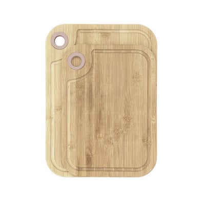 Lot de 2 planches à découper en bois et silicone KITCHEN UTILITY