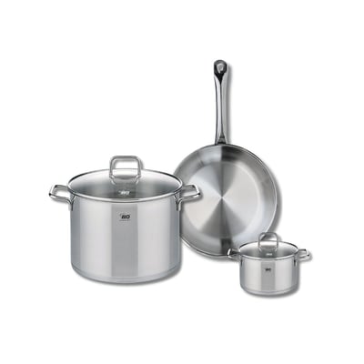 Batterie 1 poêle 28cm + 2 faitouts 14/26cm PROFI CITRIN ELO