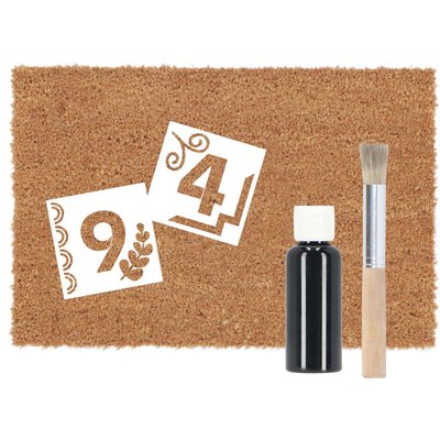 Paillasson en fibres de coco à personnaliser DIY Numéros BEST FOR BOOTS