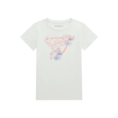 T-Shirt Logo Triangulaire Floral GUESS KIDS