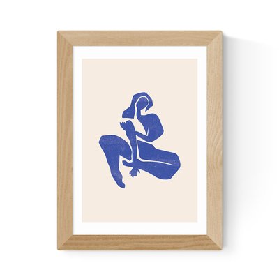 Abstract Blue Woman Print EAST END PRINTS