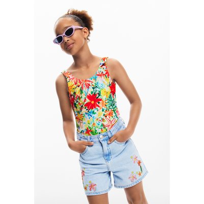 Desigual - Pantalon en denim imprimé DESIGUAL