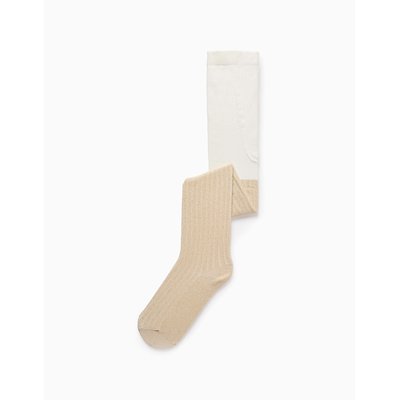 Collants Côtelés avec Fils de Fil textile ZIPPY