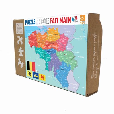 Puzzle Carte de la Belgique PUZZLE MICHELE WILSON