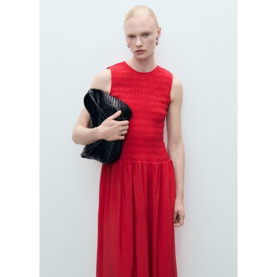 Robe évasée corps froncé MANGO