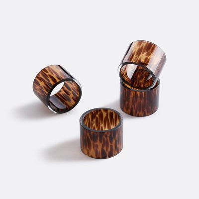 Lot de 4 ronds de serviette en verre, Fauvita LA REDOUTE INTERIEURS