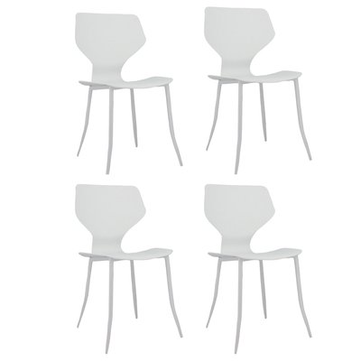 Lot de 4 chaises extérieur en polypropylène, GABBY NOW'S HOME