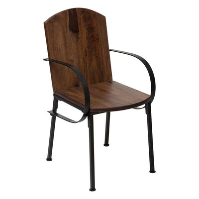 Chaise en bois et métal style industriel MEXICO PIER IMPORT