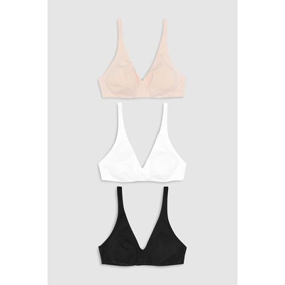 Brassières non rembourrées et daisy, lot de 3 NEXT