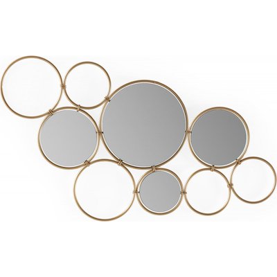Miroir en métal, cercles élégants RECOLLECTION