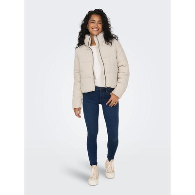 Short Padded Jacket with High Neck ONLY