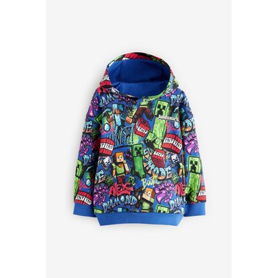Sweat à capuche façon graffiti minecraft NEXT