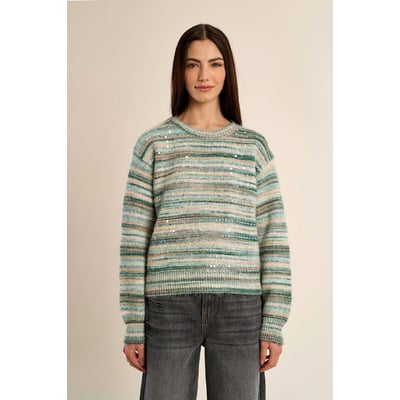 Pull girocollo con stampa tie-dye MOLLY BRACKEN