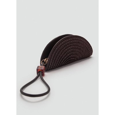 Mini trousse de toilette fibres naturelles perle MANGO