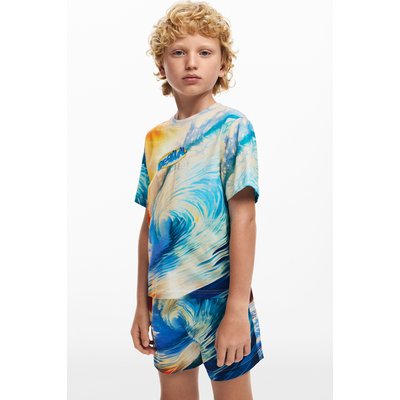 Desigual - T-shirt à imprimé vague DESIGUAL