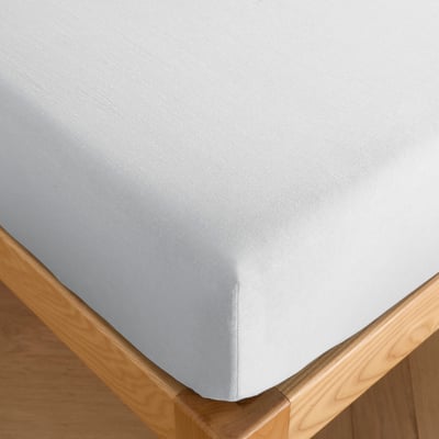 Drap housse en percale de coton uni, FINESSE C DESIGN HOME TEXTILE