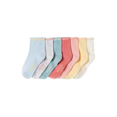 Lot de 7 paires de mi-chaussettes Oeko-Tex® VERTBAUDET
