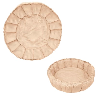 play&go - tapis d´éveil & cocon organic - stripes brown PLAY ET GO
