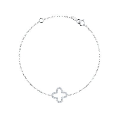 Bracelet en argent 925 et cristal CLEOR