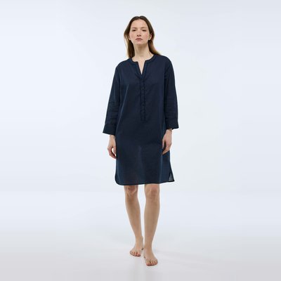 Chemise de nuit en coton dobby BIO MONOPRIX