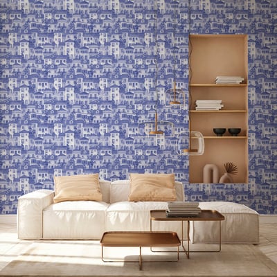 Papier peint panoramique Casinha - village méditerranéen, intissé 192 x 270 cm LE PAPIERS DE NINON