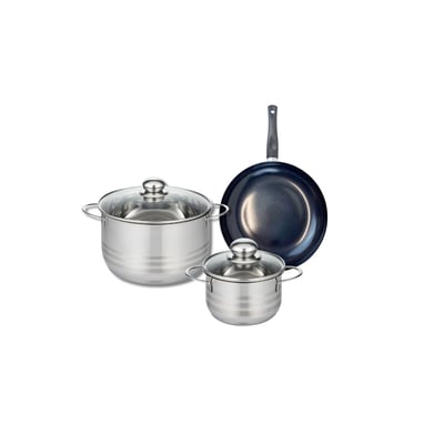 Batterie 1 poêle 20cm + 2 faitouts 14/20cm PRIMA BRILLANT ELO
