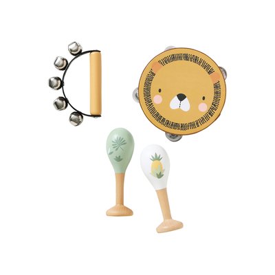 Set 3 instruments : maracas, tambourin, grelots VERTBAUDET