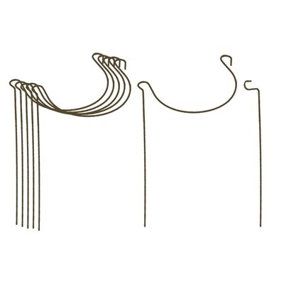 Support à plantes courbé en acier (Lot de 6) JARDINDECO