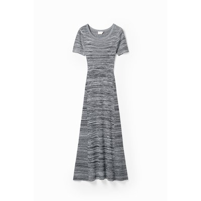 Robe longue côtelée marbrée DESIGUAL