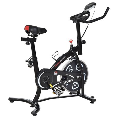 Vélo d'appartement cardio vélo biking noir HOMCOM