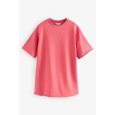 Robe ras de cou délavé à ourlet brut NEXT