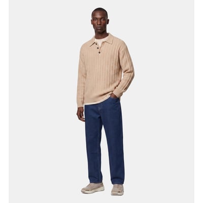 Pull polo droit tolorib maille mousse fantaisie GALERIES LAFAYETTE