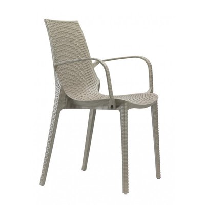 Chaise tissée design - LUCREZIA avec accoudoirs - deco SCAB DESIGN