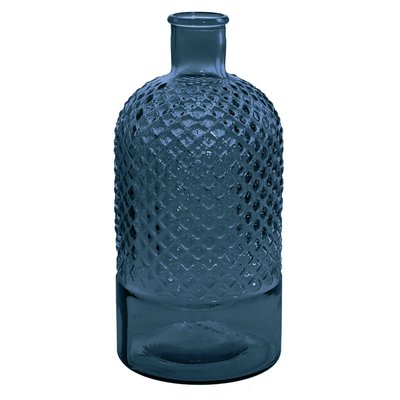 Vase bouteille en verre recyclé h 28 cm DIAMOND SENSEI MAISON