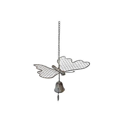 Cloche de jardin papillon blanc patiné JARDINDECO