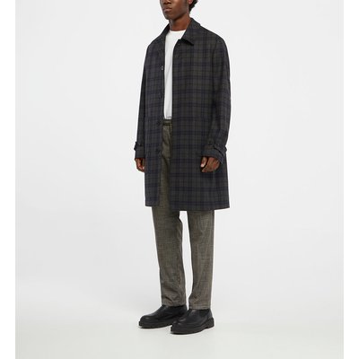 Manteau Mi-long Larcheck Tartan Laine Recyclée GALERIES LAFAYETTE