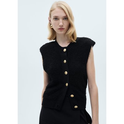 Gilet maille boutons MANGO