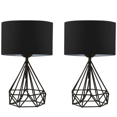 Lampe à poser en métal Loc (Lot de 2) HANAH HOME