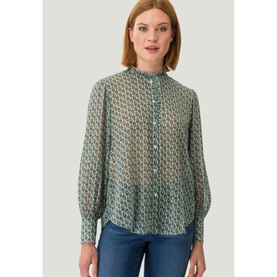 Blouse a`volants avec imprimè ZERO