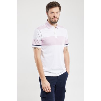 Polo larges rayures en coton léger BERAC GUY DE BERAC