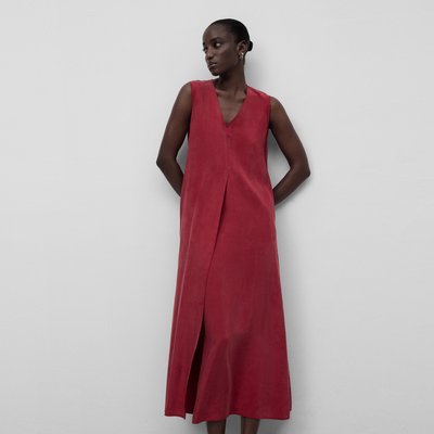 Robe évasée à encolure en V ADOLFO DOMINGUEZ