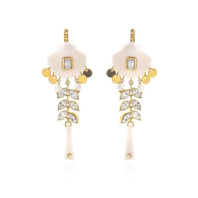 Boucles d'oreilles pendantes pour oreilles percées avec perles CORALIE HIPANEMA
