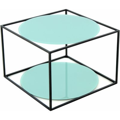 Table basse en métal et verre, carré Cody ARTE ESPINA