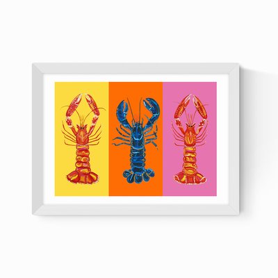 Lobster Langoustines Love Print EAST END PRINTS