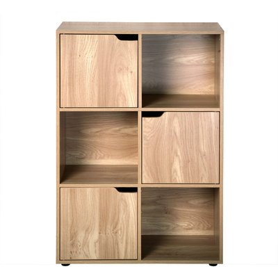 Meuble à 6 cases avec trois portes - Modu CALICOSY