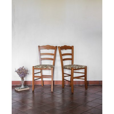 Paire de chaises en bois Claude N°345 - Bon état DEBONGOUT