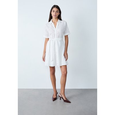 Robe courte broderie manches courtes CARLA BROD ETAM