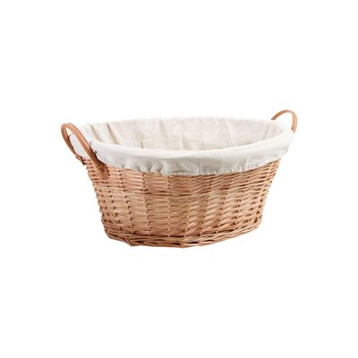 Corbeille à linge ovale en osier clair AUBRY GASPARD