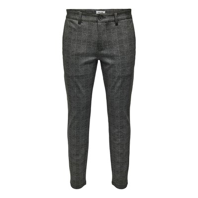 Karierte Slim-Fit-Hose Mark, Stretch ONLY & SONS